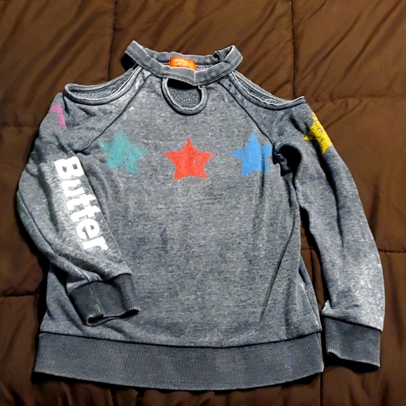 Butter Super Soft Stars Cutout Sweatshirt - Picture 3 of 3